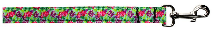 Island Flowers Nylon Pet Leash 5/8in by 6ft